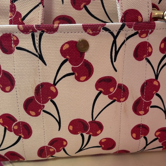 Coach Cherry Patterned Canvas Tote - Picture 8 of 12